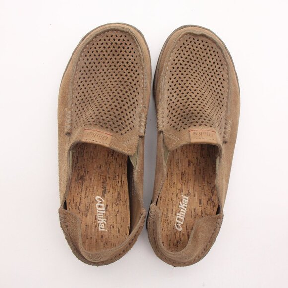 Olukai Moloa Kohana Loafers Men's 8 M Brown Leather Slip On Comfort Shoes - Picture 9 of 9